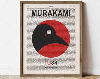 Boekomslagkunst 1Q84, poster Haruki Murakami (directe digitale download)
