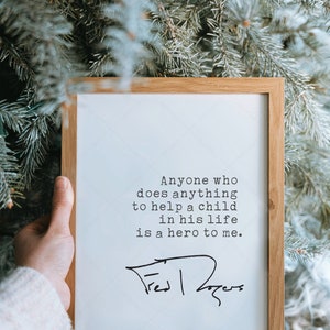 Fred Rogers Quote, Instant Digital Download Printable, Quote Print ...