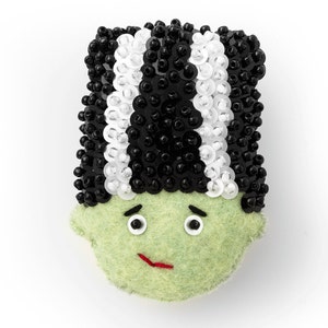 La sposa di Frankenstein - Motivo ornamentale di Halloween - Modello e tutorial scaricabili istantaneamente
