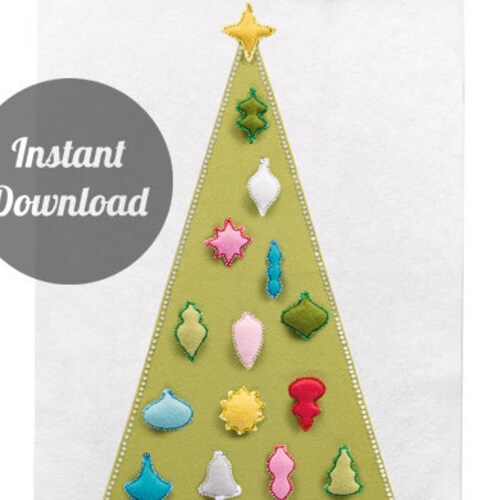 Christmas Tree Advent Calendar Pattern 
