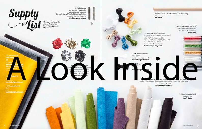 Halloween Countdown Calendar Pattern  Felt Haunted Moonlit image 5