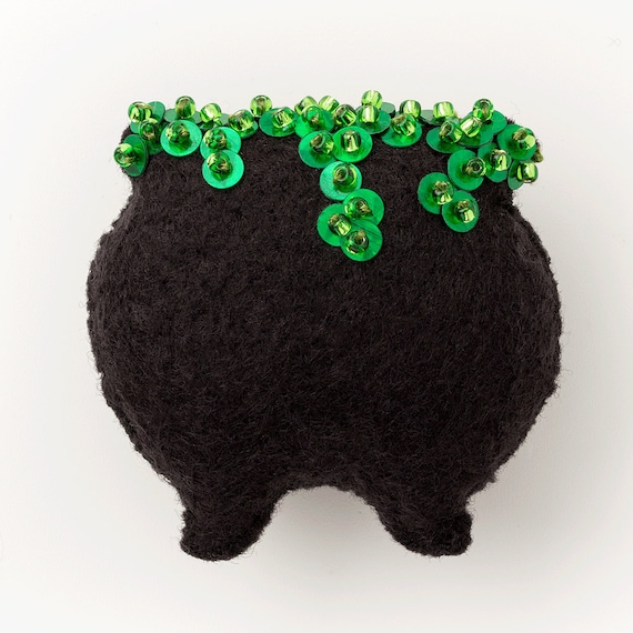 Witches Brew Ornament Pattern - Halloween Cauldron - Instant Downloadable Template & Tutorial