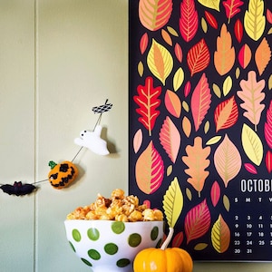 Halloween Countdown Calendar Pattern Felt Haunted Moonlit 'Monster House' 30 Spooky Ornaments DIY PDF image 9