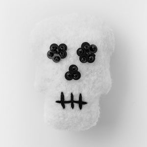 Decorazioni di Halloween fai da te - Motivo ornamentale in feltro - Decorazioni di Halloween - Faccia di scheletro - Download istantaneo