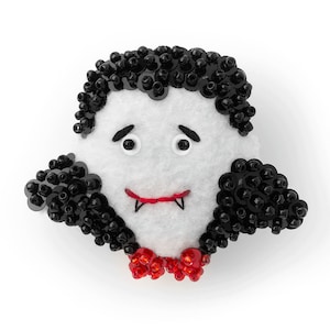 Motivo ornamentale di Halloween del Conte Dracula: modello e tutorial scaricabili istantaneamente