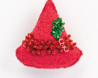 Girl The Elf Hat - Girl Elf Hat - Felt Christmas Ornament PDF Pattern