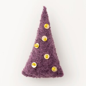 Decorazioni di Halloween fai da te - Motivo ornamentale in feltro - Decorazioni di Halloween - Cappello da mago viola - Download istantaneo