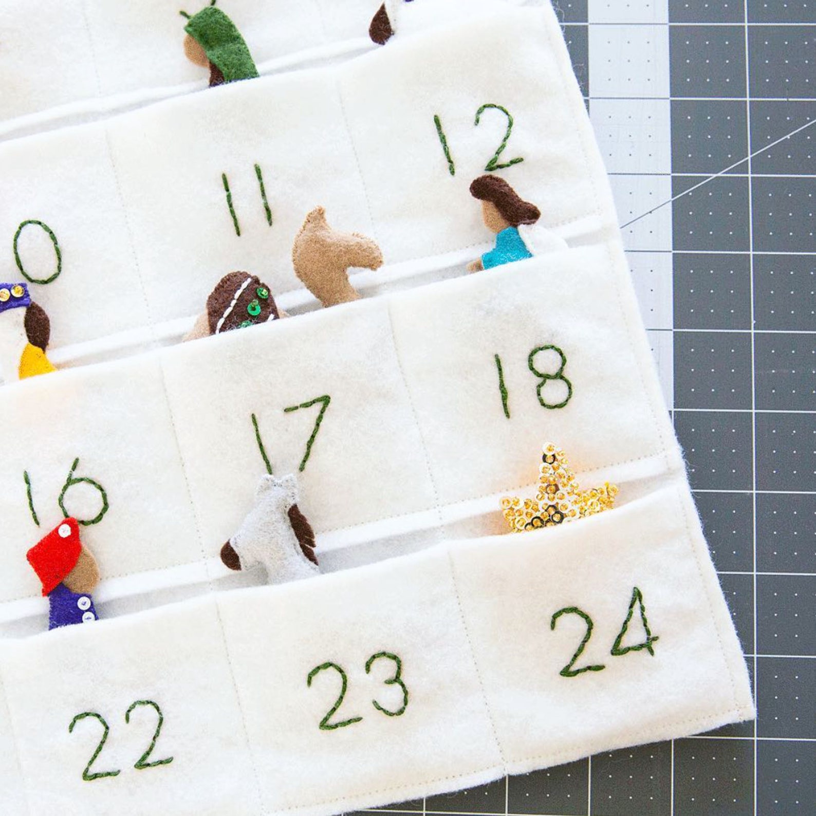 Nativity Advent Calendar Pattern Star of Wonder Felt Etsy