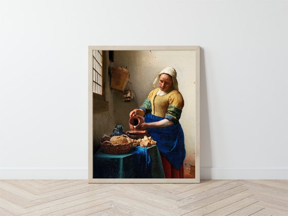 Vintage Woman Art Painting Print / Antique Baroque Art / Kitchen Wall Decor / Home Decor Poster Il_570xn