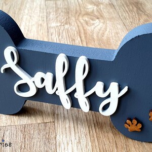 Personalised Name Dog Bone Freestanding Hung Plaque Dog Lead Doggo Decor image 5