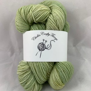 Hand Dyed 100% Peruvian Highland Wool Sock Yarn Pistachio