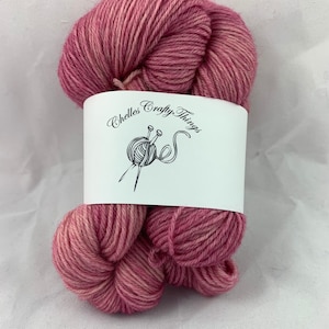 Hand Dyed 100% Peruvian Highland Wool Sock Yarn Blush