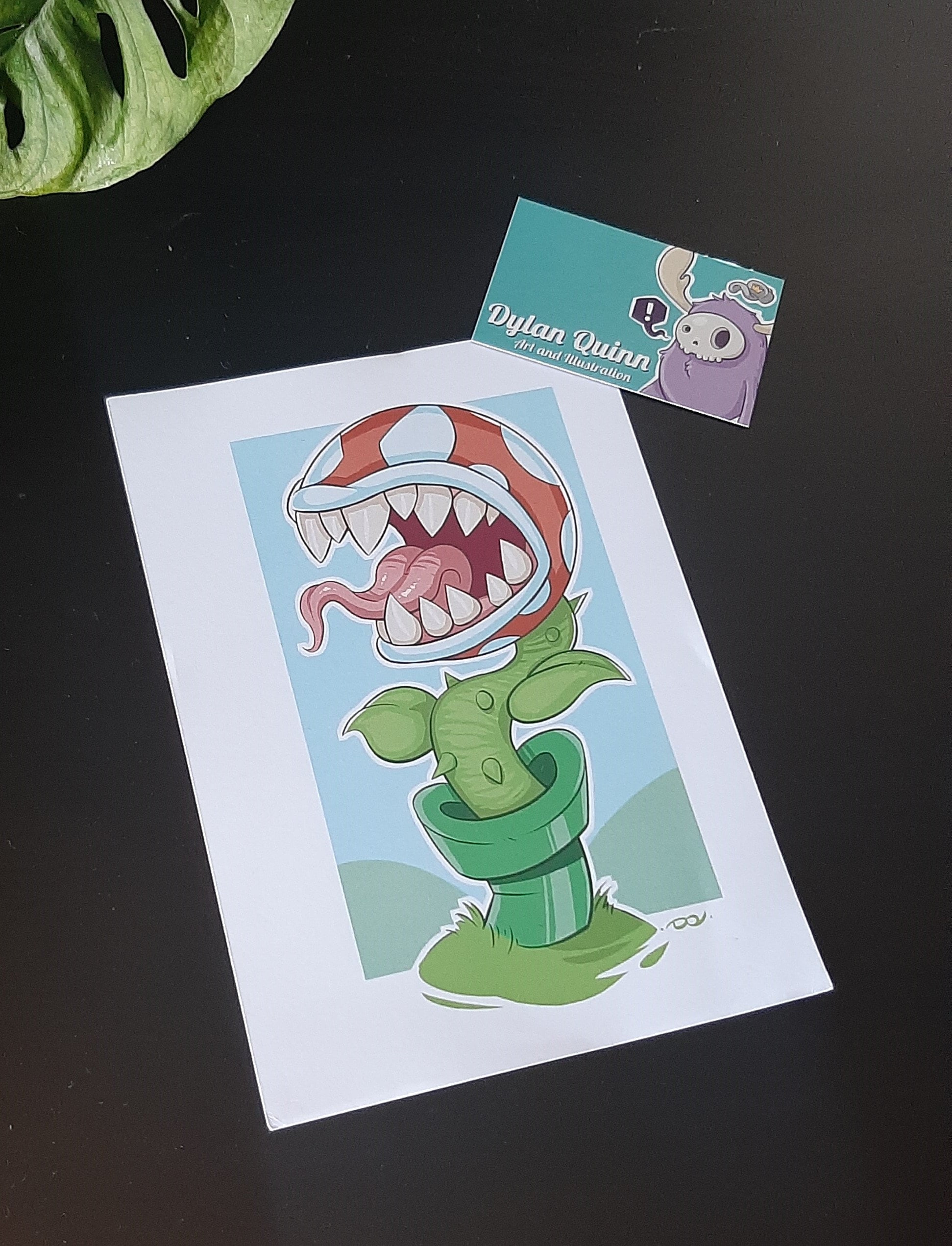 Piranha Plant A5 Print - Etsy
