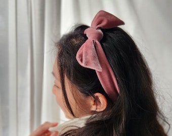 XXL Velvet Hair Neck Scarf - Worn 5 ways, velvety soft hair accessory for Adult & Children