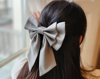XXL Bridal Hair Bow with Alligator Clip | Bridal Sailors Hair Bow Accessory
