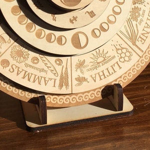 Stand for Wheel of the Year, Ouija Board, Large Pendulum Boards | Display Collapsible Wooden Stand