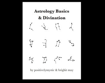 Astrology Divination & Zodiac Energetics | Zodiac Divination | PDF 18 Page Booklet