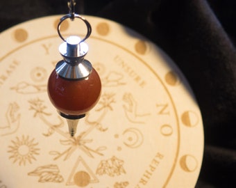 Pendulum For Divination | Mystery Crystal Pendulum for Scrying, Dowsing & Divining | Crystal Chain for Necklace