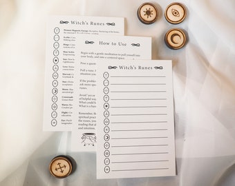Witch's Runes for Divination Casting