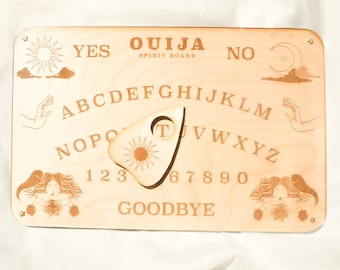Wooden Ouija Board | Original Spirit Board | Traditional Talking Board Game