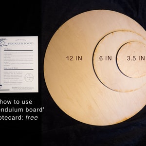 Divining Board with Moon Phases Unique Witch Board for Spirituality Witchcraft Kit & Scrying Board Pendulum Board Set Wood zdjęcie 3