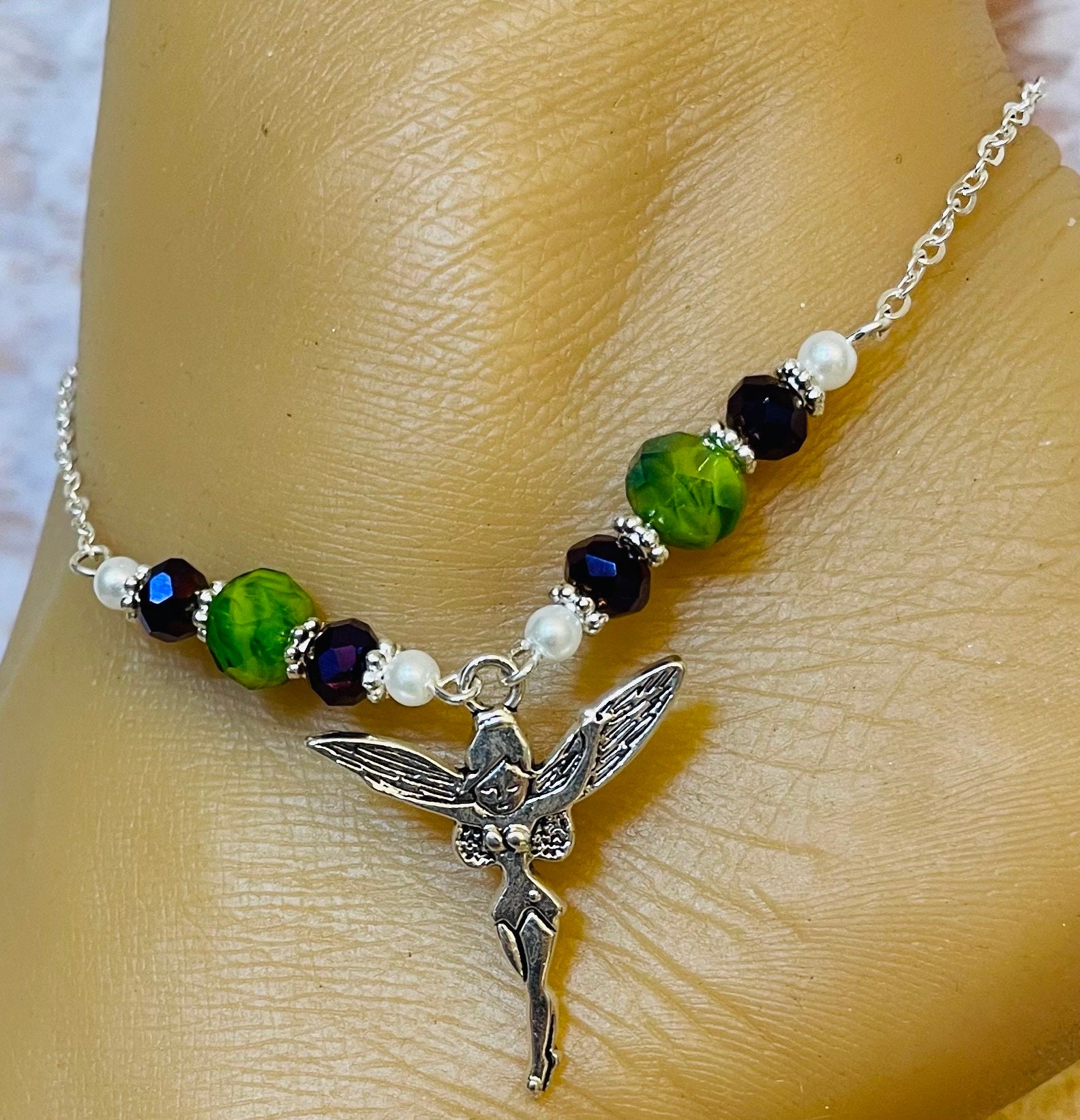 Anklet/tinkerbell Anklet/silver Tinkerbell Anklet/fairy Anklet