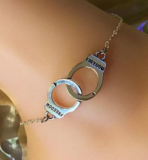 Silver Handcuffs Anklet Silver Handcuffs Ankle Bracelet Silver Handcuffs Handcuffs Jewelry Foot Jewelry Etsy