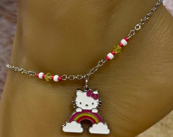 Anklet/Hello Kitty Anklet/Hello Kitty Ankle Bracelet/Hello Kitty Jewelry