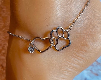 Dog Anklet dog Ankle Bracelet puppy Anklet pet Anklet Etsy