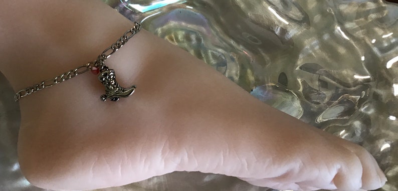 Silver CowBoy Boot Anklet,Silver CowGirl Boot Anklet,CowBoy Boot Anklet,CowGirl Boot Anklet,CowGirl Boot Ankle Bracelet,Western Jewelry