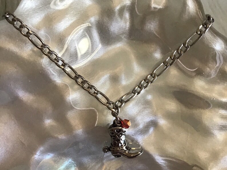 Silver CowBoy Boot Anklet,Silver CowGirl Boot Anklet,CowBoy Boot Anklet,CowGirl Boot Anklet,CowGirl Boot Ankle Bracelet,Western Jewelry