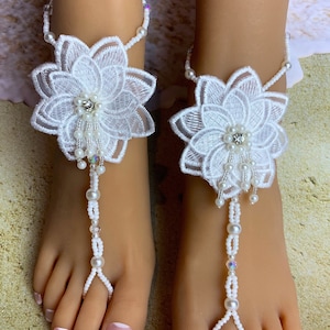 Beach Wedding Barefoot Sandals/Barefoot Sandals/Bridal Barefoot Sandals/Beach Barefoot Sandals/Wedding Barefoot Sandals/Foot Jewelry