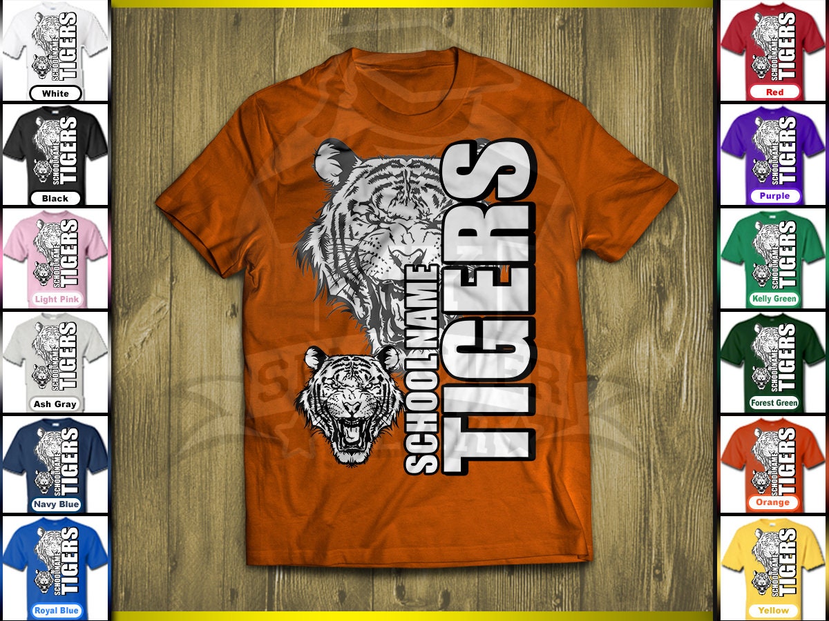 Tigers School Spirit Shirt for Students Boys Girls 