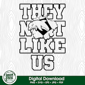 Sie Mögen Wir Delfine Nicht | Schulgeist Digitaler Download | Lustiger Trendy Slang | Maskottchen Pride Logo | PNG, SVG, JPEG, pdf, eps