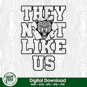 Sie mögen uns Jaguare nicht | Schulgeist Digitaler Download | Lustiger Trendy Slang | Maskottchen Pride Logo | PNG, SVG, JPEG, pdf, eps