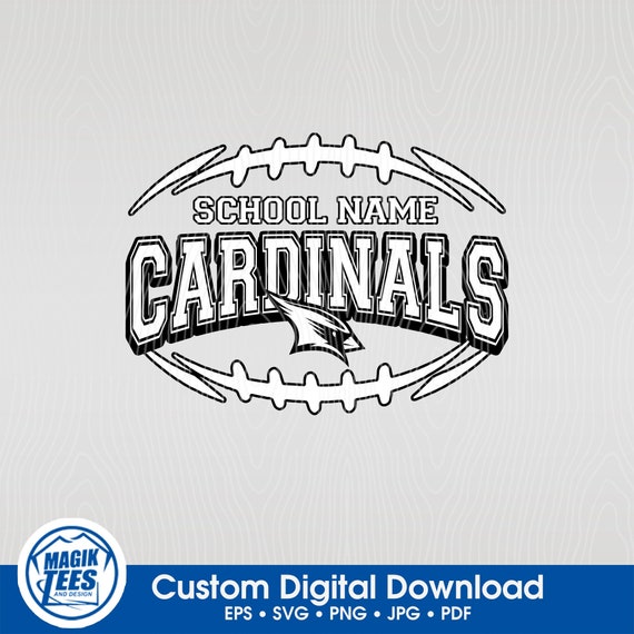 Personalized Cardinals Sticker Mascot School Spirit 