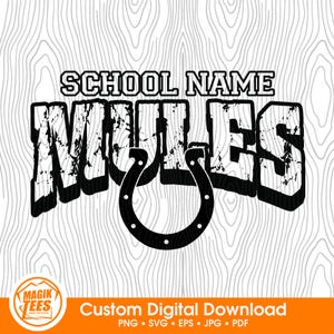 Pantoletten Schulgeist Maskottchen | Personalisieren Sie mit Schulname | Digitaler Download | PNG, SVG, JPG, Pdf, Eps