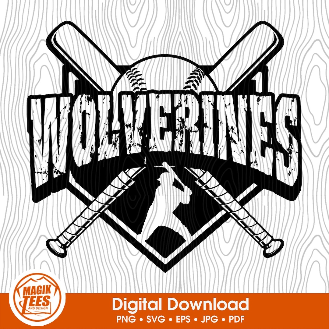 Wolverines Baseball | Baseball Team Mascot | Matching Baseball Team ...