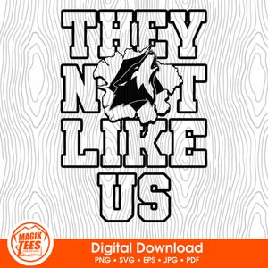 Sie mögen uns nicht Holzwölfe | Schulgeist Digitaler Download | Lustiger Trendy Slang | Maskottchen Pride Logo | PNG, SVG, JPEG, pdf, eps