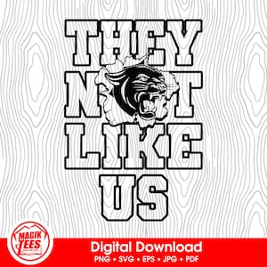 Sie mögen uns keine Panther | Schulgeist Digitaler Download | Lustiger Trendy Slang | Maskottchen Pride Logo | PNG, SVG, JPEG, pdf, eps