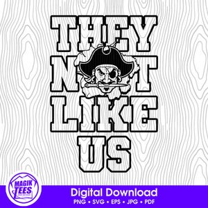 Sie Mögen Wir Piraten Nicht | Schulgeist Digitaler Download | Lustiger Trendy Slang | Maskottchen Pride Logo | PNG, SVG, JPEG, pdf, eps