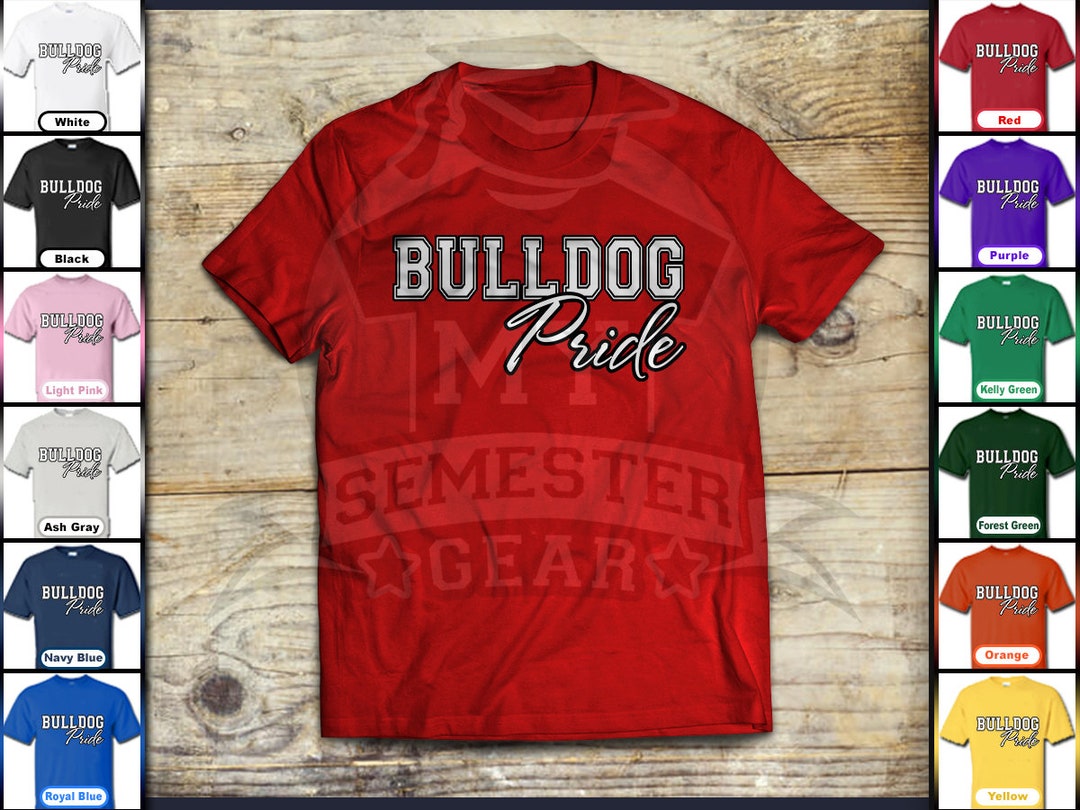 Bulldog Pride School Spirit Shirt for Students Boys Girls Etsy