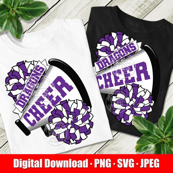 Dragons Cheer (digital Download) Purple | PNG, SVG, JPEG - Etsy