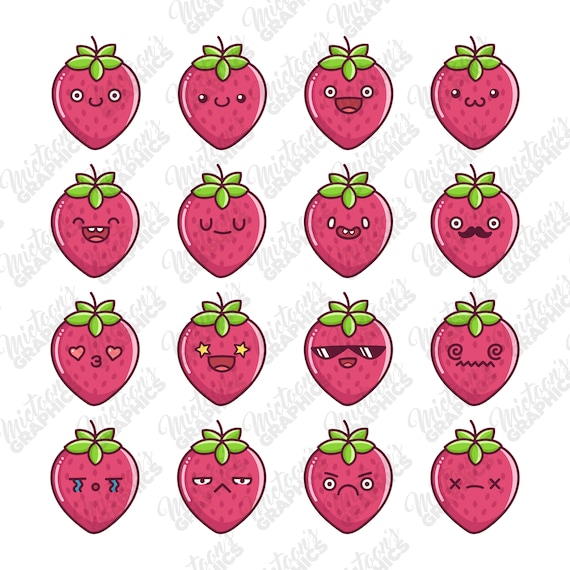 Pink Strawberry Clip Art