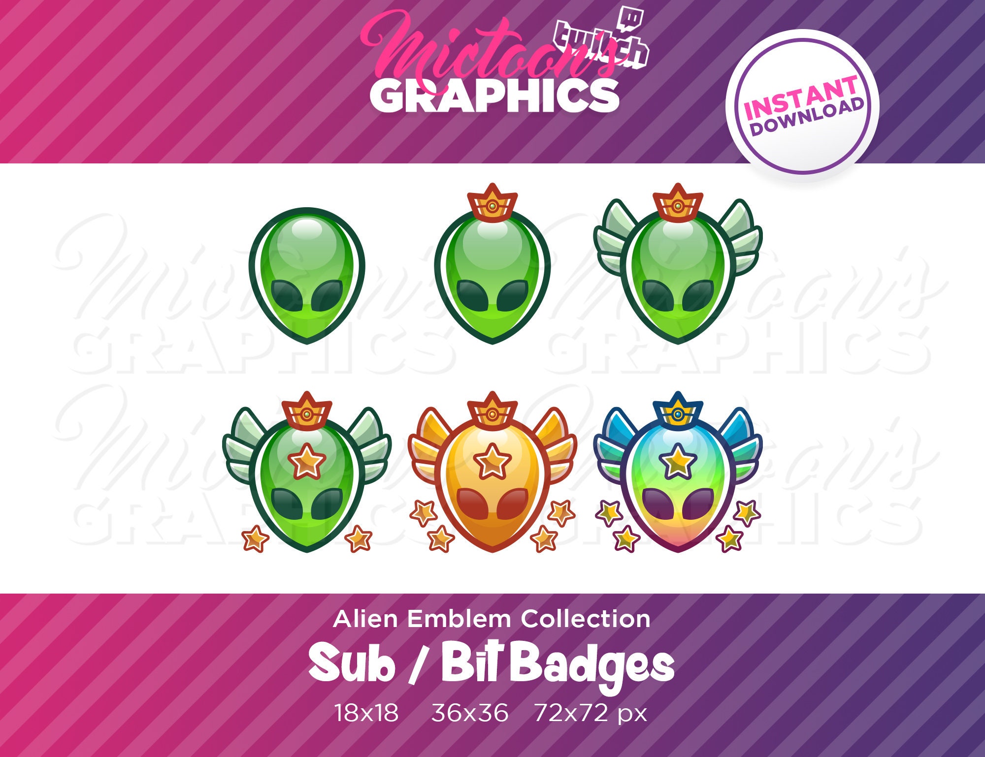 Twitch badges by rawrHeder on DeviantArt