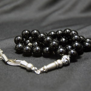 Onyx Islamic Prayer Beads: Turkish Tasbih Misbaha