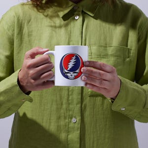 Grateful Dead Stealie w/Bolt couleur personnalisable, option fichier de coupe SVG Silhouette Cricut