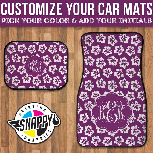 Monogrammed Car Mats Etsy
