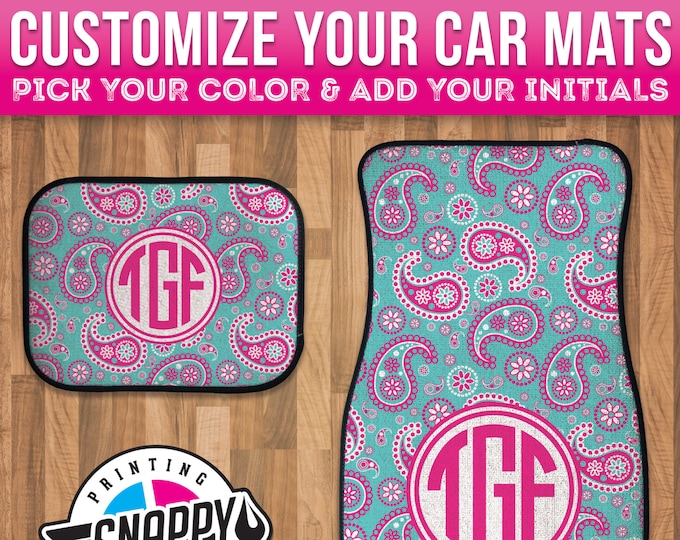 Car Mats Monogram for Women Car Mats Monogrammed Car Floor Mats Various