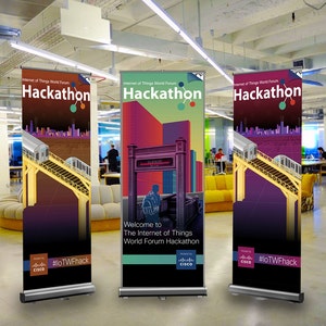 Retractable Banner - 33.5&quot; x 78.5&quot; Pop Up Banner